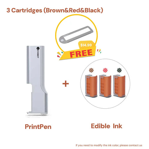 PrintPen - portable food printer with edible ink (FDA Certified)